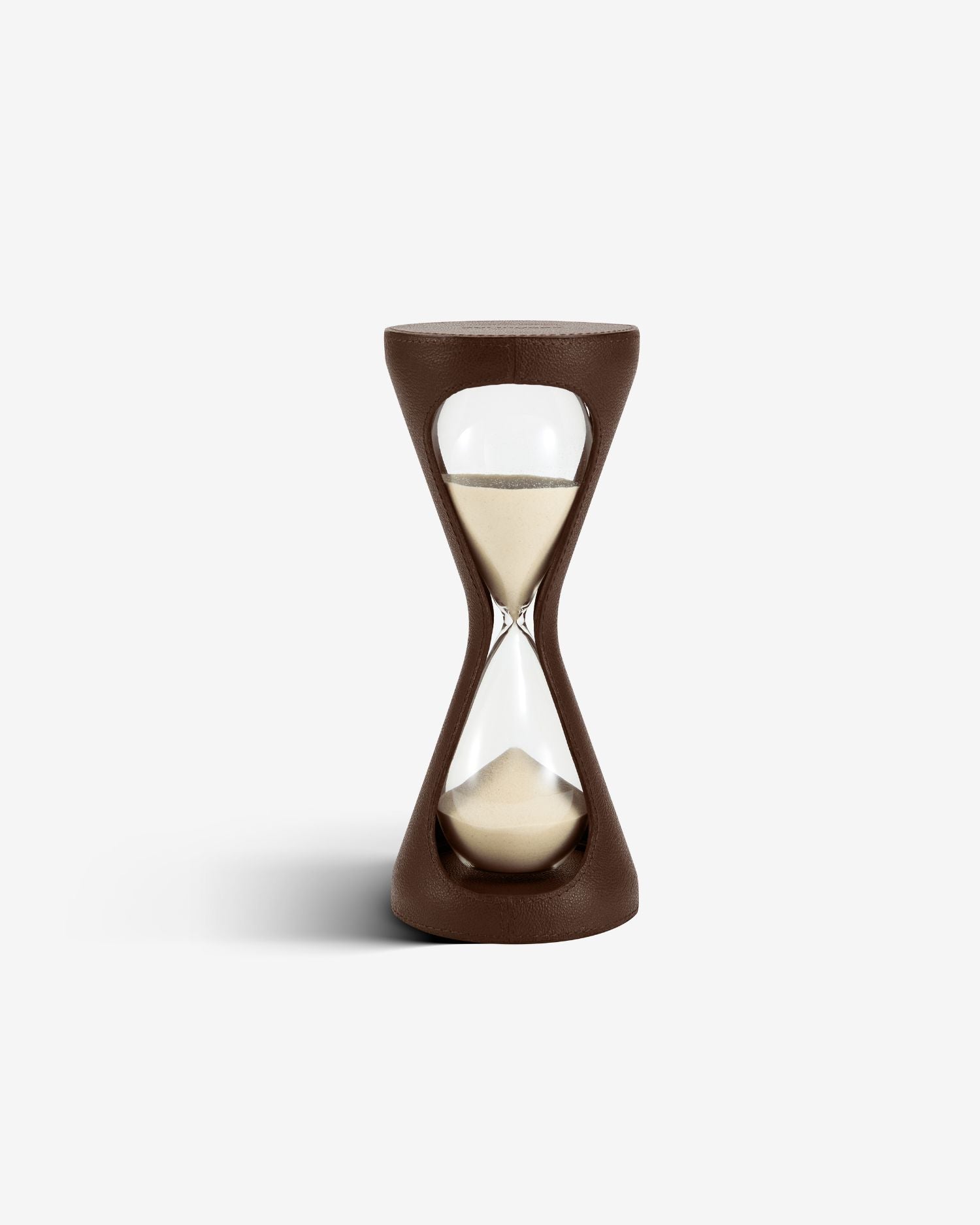 Luxury Glass Hourglass Timer in Leather | ASSOULINE AU