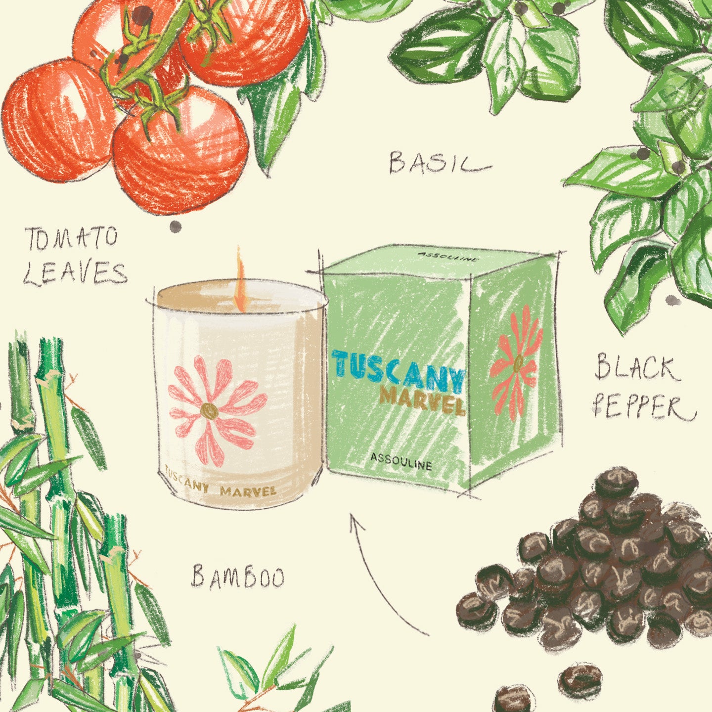 Tuscany Marvel - Travel From Home Candle | ASSOULINE AU