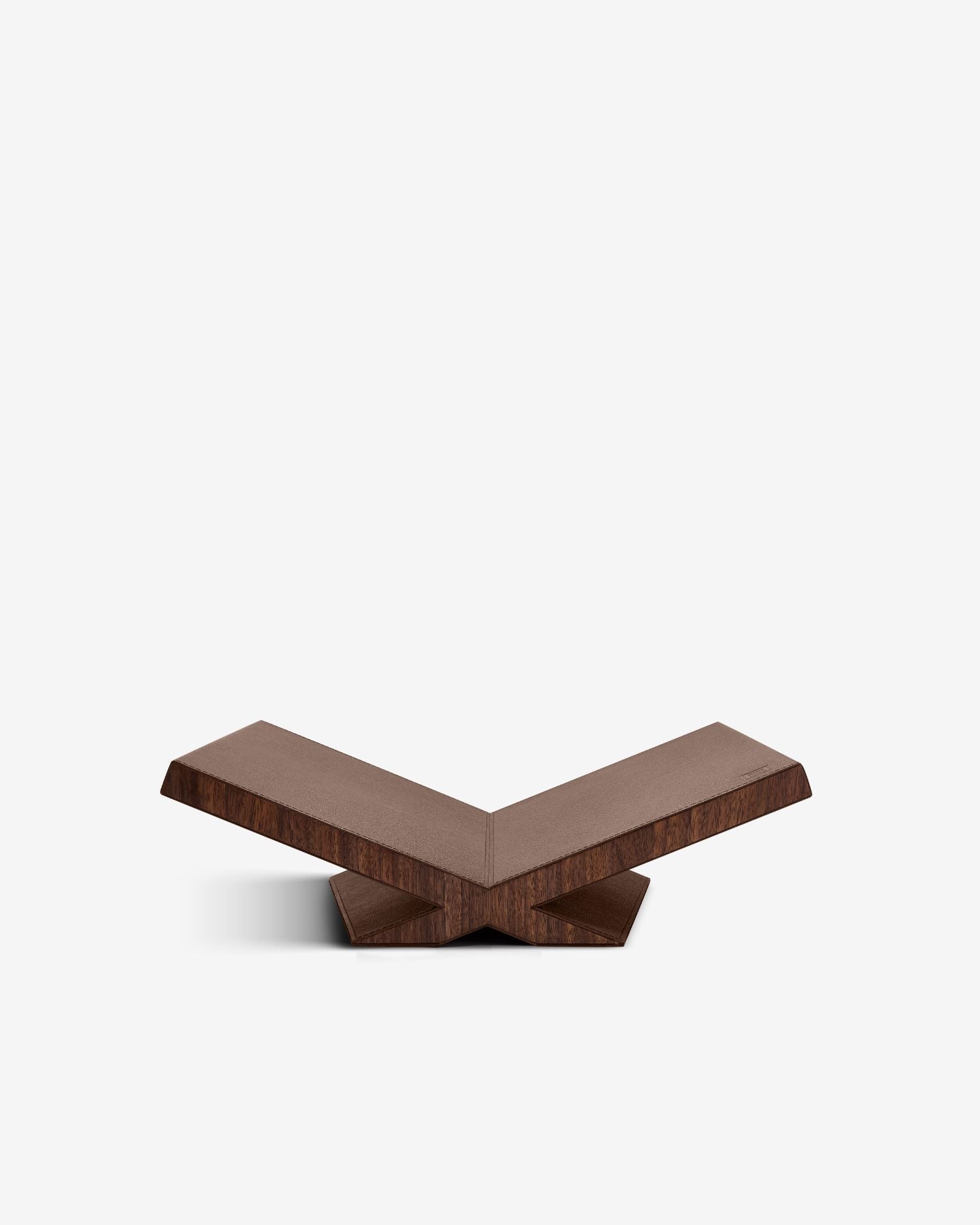 Culture Bookstand Display in Brown Leather | ASSOULINE AU