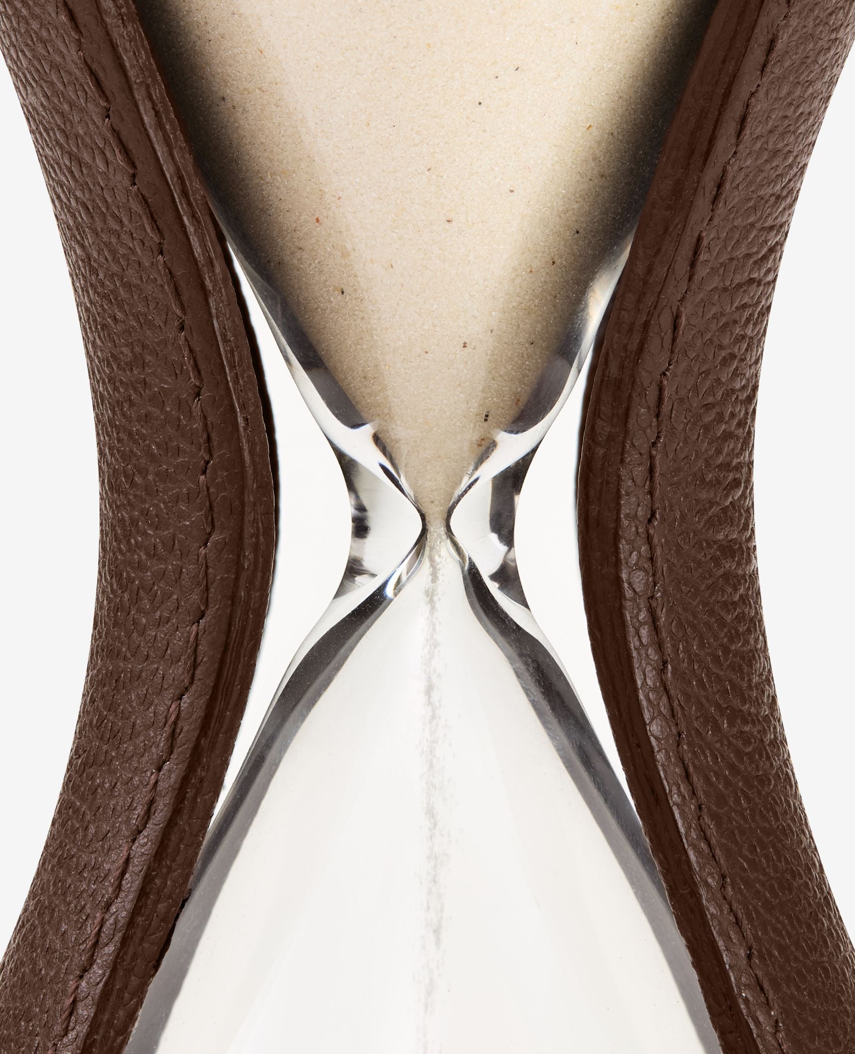 Luxury Glass Hourglass Timer in Leather | ASSOULINE AU