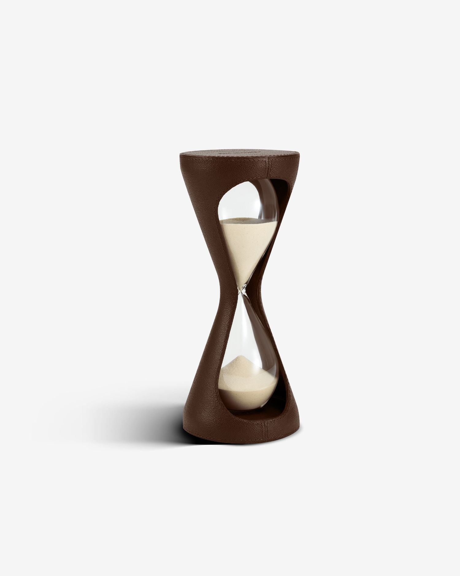 Luxury Glass Hourglass Timer in Leather | ASSOULINE AU